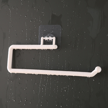 Virtuvinių servetėlių laikiklis be perforatorių, spintelės popieriaus ritinėlių laikymo lentynėlė, virtuvinių servetėlių plastikinės plėvelės lentynėlė