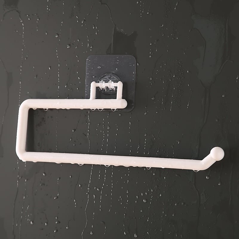 Virtuvinių servetėlių laikiklis be perforatorių, spintelės popieriaus ritinėlių laikymo lentynėlė, virtuvinių servetėlių plastikinės plėvelės lentynėlė