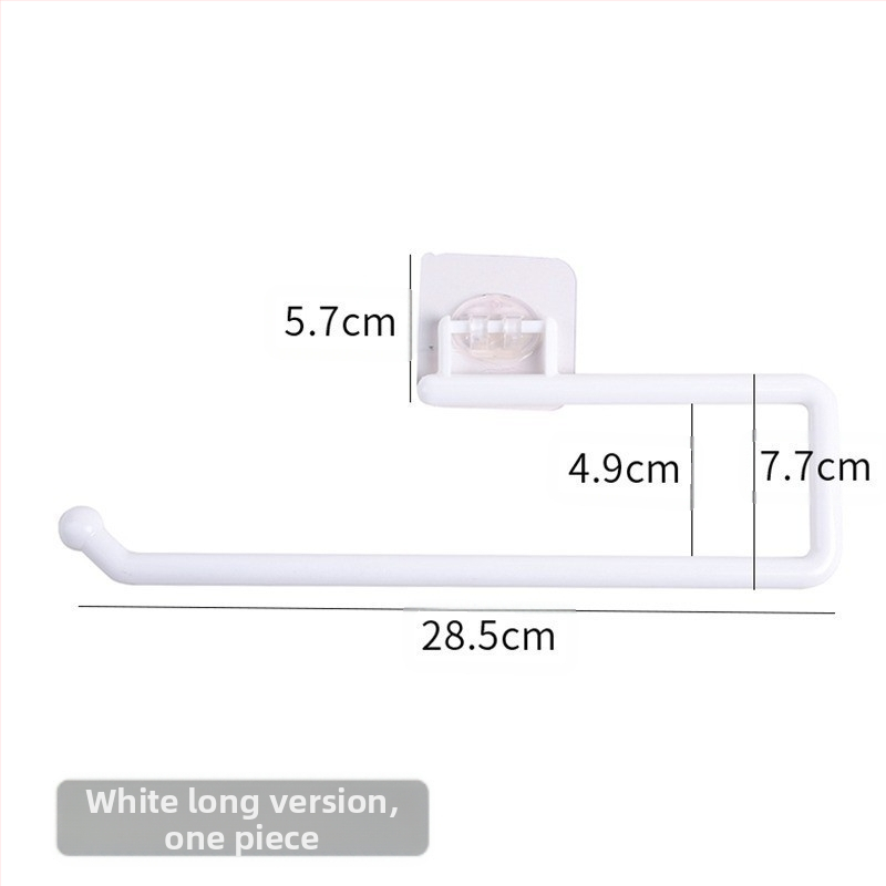 Virtuvinių servetėlių laikiklis be perforatorių, spintelės popieriaus ritinėlių laikymo lentynėlė, virtuvinių servetėlių plastikinės plėvelės lentynėlė