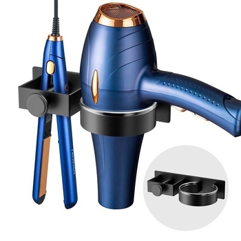 Plaukų džiovintuvo laikiklis, tvirtinamas prie sienos, vonios kambario plaukų džiovintuvo stovas, plaukų tiesintuvas, elektrinis lyginimo lentos laikymo stovas