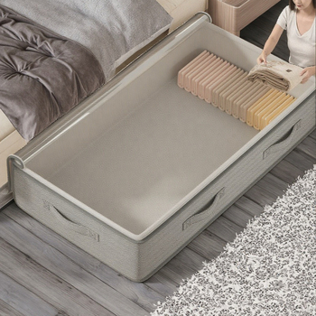 Voodipesukast majapidamisriiete tekkkangast Organker läbipaistev kokkupandav hoiukast voodipesukott