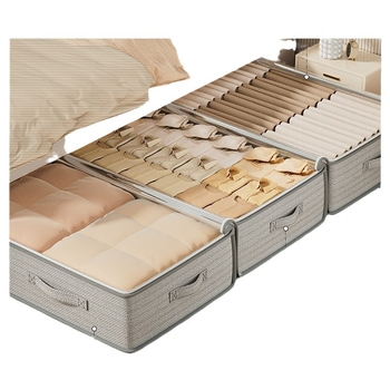 Voodipesukast majapidamisriiete tekkkangast Organker läbipaistev kokkupandav hoiukast voodipesukott