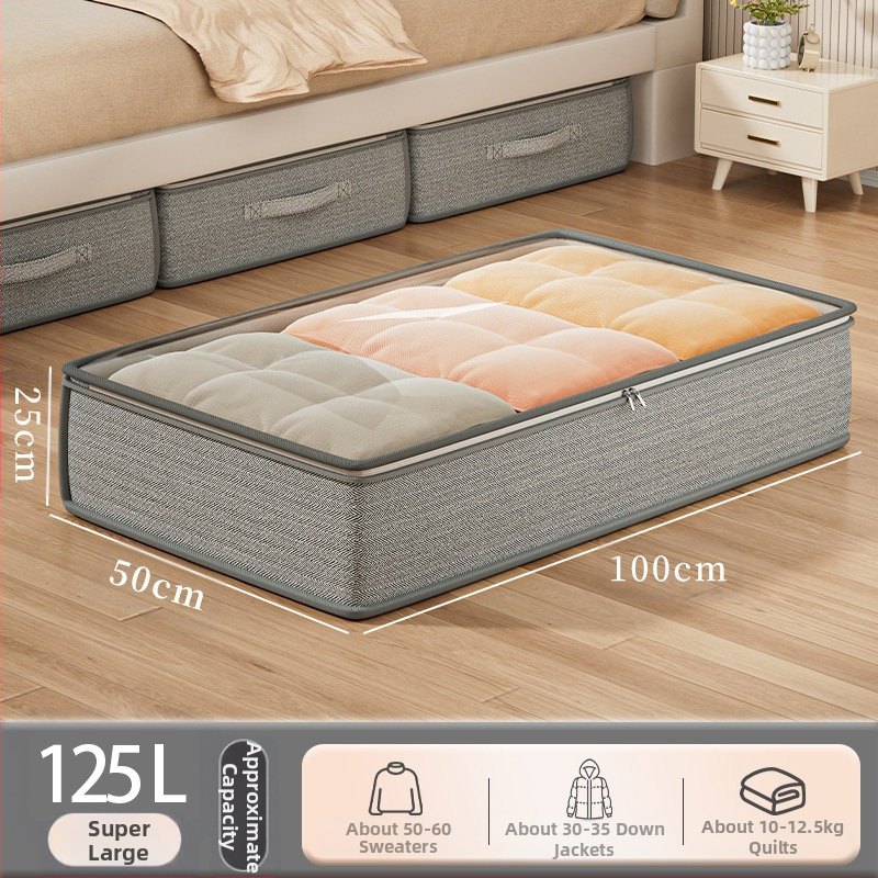 Voodipesukast majapidamisriiete tekkkangast Organker läbipaistev kokkupandav hoiukast voodipesukott