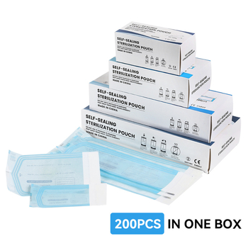 Ühekordselt kasutatav isekleepuv kott tolmukindla küünekunsti tätoveeringu tikkimisvahendi hambaravi Ziplock koti puhastus- ja desinfitseerimiskott