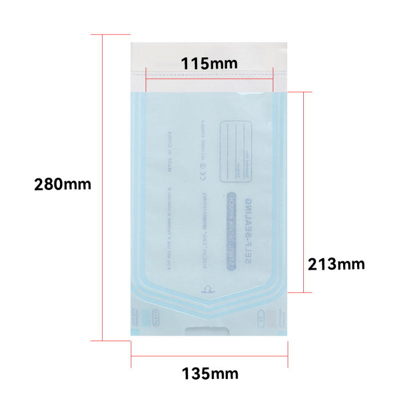 Ühekordselt kasutatav isekleepuv kott tolmukindla küünekunsti tätoveeringu tikkimisvahendi hambaravi Ziplock koti puhastus- ja desinfitseerimiskott