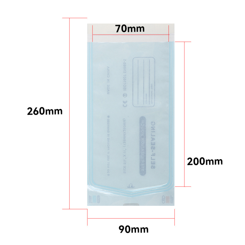 Ühekordselt kasutatav isekleepuv kott tolmukindla küünekunsti tätoveeringu tikkimisvahendi hambaravi Ziplock koti puhastus- ja desinfitseerimiskott