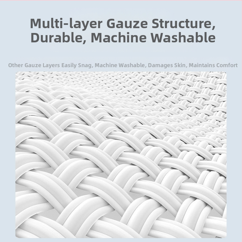 Източник Производител Търговия на едро с трансгранично класическо обикновено памучно марлено одеяло, многослойно кърпано одеяло, одеяло за диван, одеяло за климатик