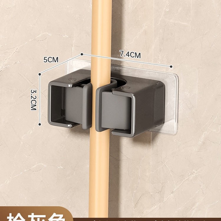 Zidna kopča za vješanje mopa, viseća metla za mop, neperforirana kuka za pričvršćivanje, okvir za kupaonicu, kupaonica, stražnja polica za vrata kupaonice, veleprodaja