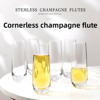 Amazon Hot Sale Handless Champagne Glass Λεπτό Αφρώδες Ποτήρι Κρασιού Υψηλής Χρωματικής Αξίας Αφρώδες Κρασί Ποτήρι Κοκτέιλ Μπαρ