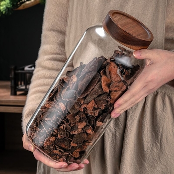 Perikarpiumi säilituspurgi kuivatamine, spetsiaalne suur kõrge borosiilikaatklaasist suletud purk, tee- ja ravimipurk, niiskuskindel säilituspudel