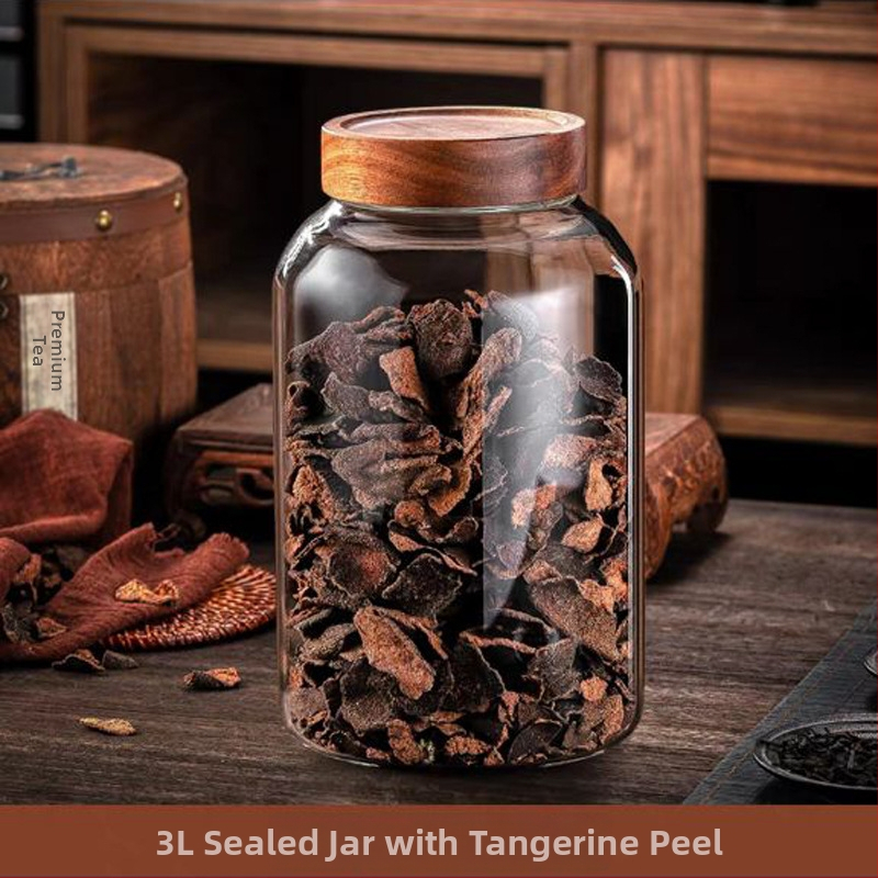 Perikarpiumi säilituspurgi kuivatamine, spetsiaalne suur kõrge borosiilikaatklaasist suletud purk, tee- ja ravimipurk, niiskuskindel säilituspudel