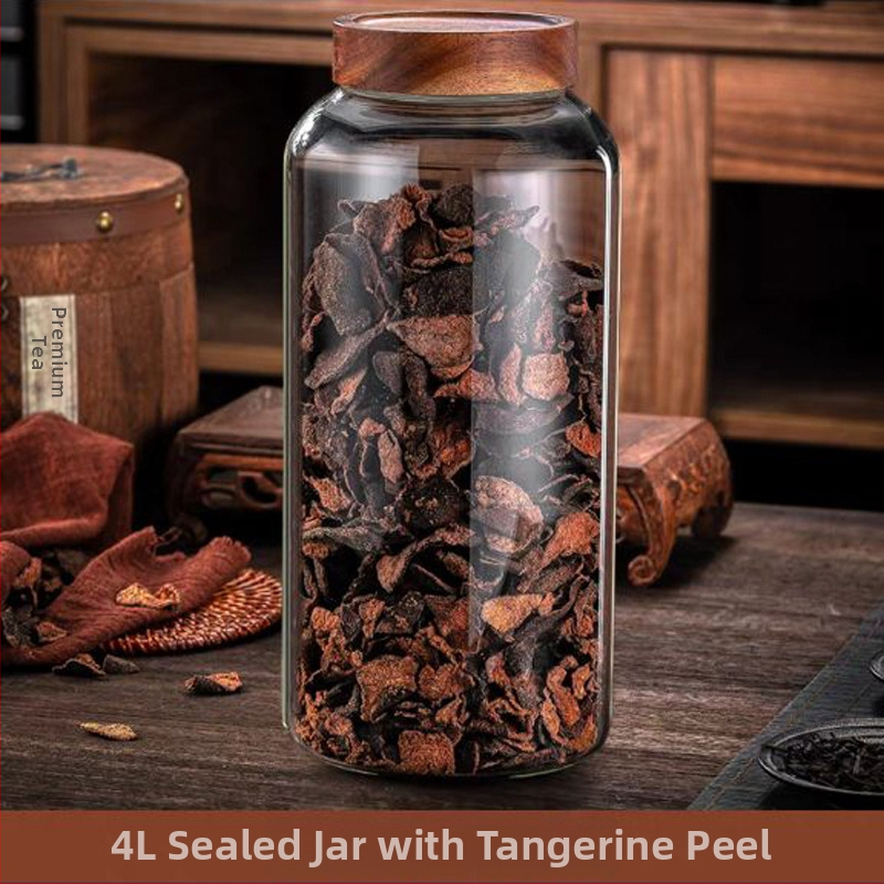 Perikarpiumi säilituspurgi kuivatamine, spetsiaalne suur kõrge borosiilikaatklaasist suletud purk, tee- ja ravimipurk, niiskuskindel säilituspudel