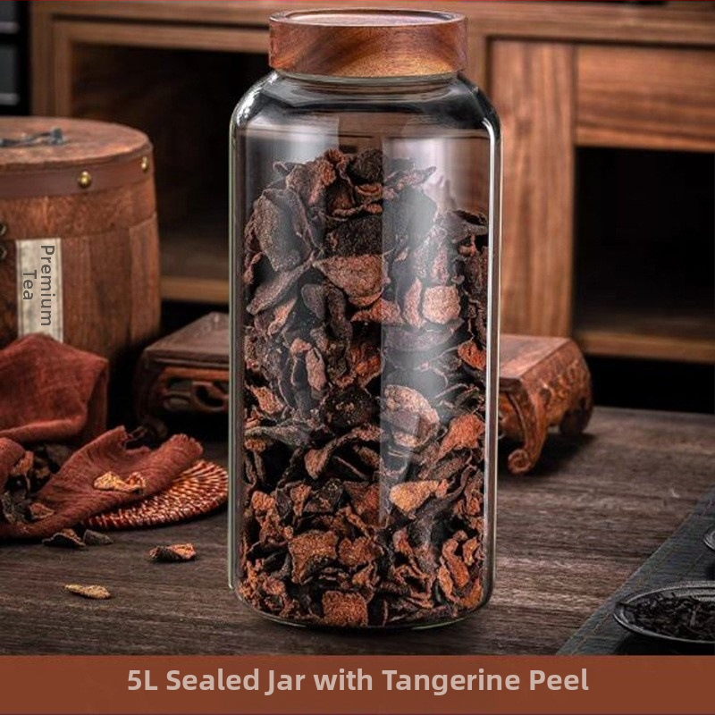 Perikarpiumi säilituspurgi kuivatamine, spetsiaalne suur kõrge borosiilikaatklaasist suletud purk, tee- ja ravimipurk, niiskuskindel säilituspudel