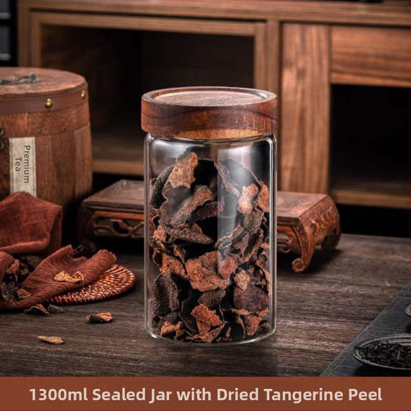 Perikarpiumi säilituspurgi kuivatamine, spetsiaalne suur kõrge borosiilikaatklaasist suletud purk, tee- ja ravimipurk, niiskuskindel säilituspudel