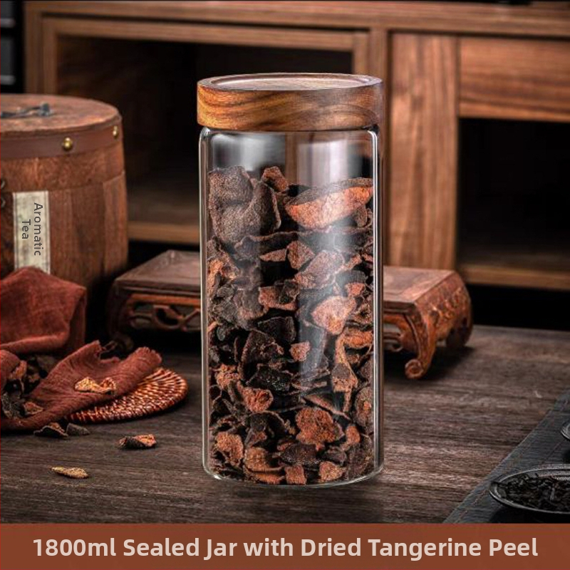 Perikarpiumi säilituspurgi kuivatamine, spetsiaalne suur kõrge borosiilikaatklaasist suletud purk, tee- ja ravimipurk, niiskuskindel säilituspudel