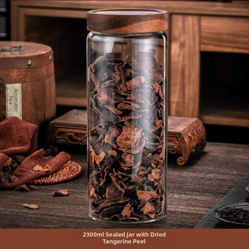 Perikarpiumi säilituspurgi kuivatamine, spetsiaalne suur kõrge borosiilikaatklaasist suletud purk, tee- ja ravimipurk, niiskuskindel säilituspudel