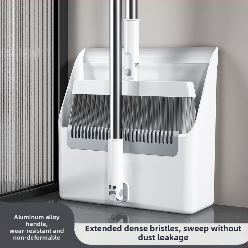 Метла, лопатка за боклук, комбинирана домакинска метла, незалепваща коса, сгъваема метла, голяма алуминиева сплав, лопата за боклук