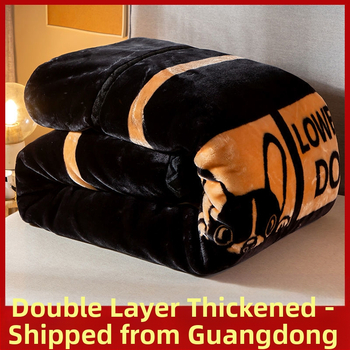 „Lashall“ vilnonė žieminė sutirštinta flanelinė šilta antklodė vienviečiam asmeniui bendrabučio studentui koralų flanelinė