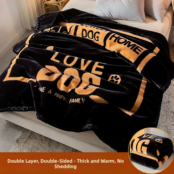 „Lashall“ vilnonė žieminė sutirštinta flanelinė šilta antklodė vienviečiam asmeniui bendrabučio studentui koralų flanelinė