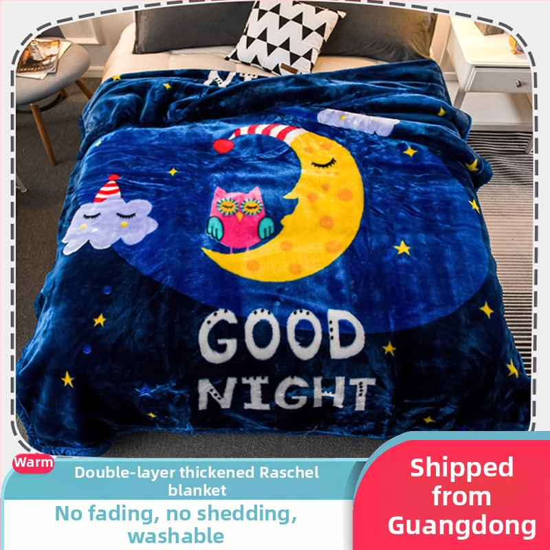 „Lashall“ vilnonė žieminė sutirštinta flanelinė šilta antklodė vienviečiam asmeniui bendrabučio studentui koralų flanelinė