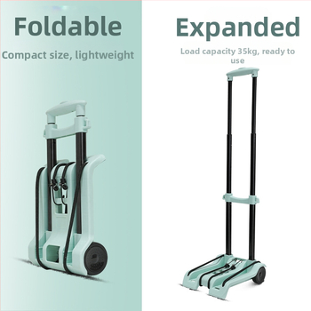 Προσεκτικά επιλεγμένο καρότσι παντοπωλείου για οικιακή χρήση, καρότσι ταχείας παράδοσης, πτυσσόμενο ρυμουλκούμενο χειρισμού φορτίου, καρότσι αγορών, καρότσι αποσκευών