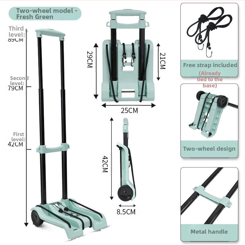 Pažljivo odabrana kolica za kućanstvo, kolica za brzu dostavu, sklopiva prikolica za rukovanje teretom, kolica za kupovinu, kolica za prtljagu