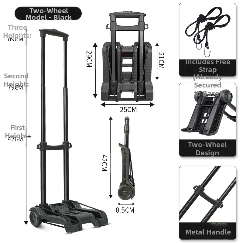 Pažljivo odabrana kolica za kućanstvo, kolica za brzu dostavu, sklopiva prikolica za rukovanje teretom, kolica za kupovinu, kolica za prtljagu