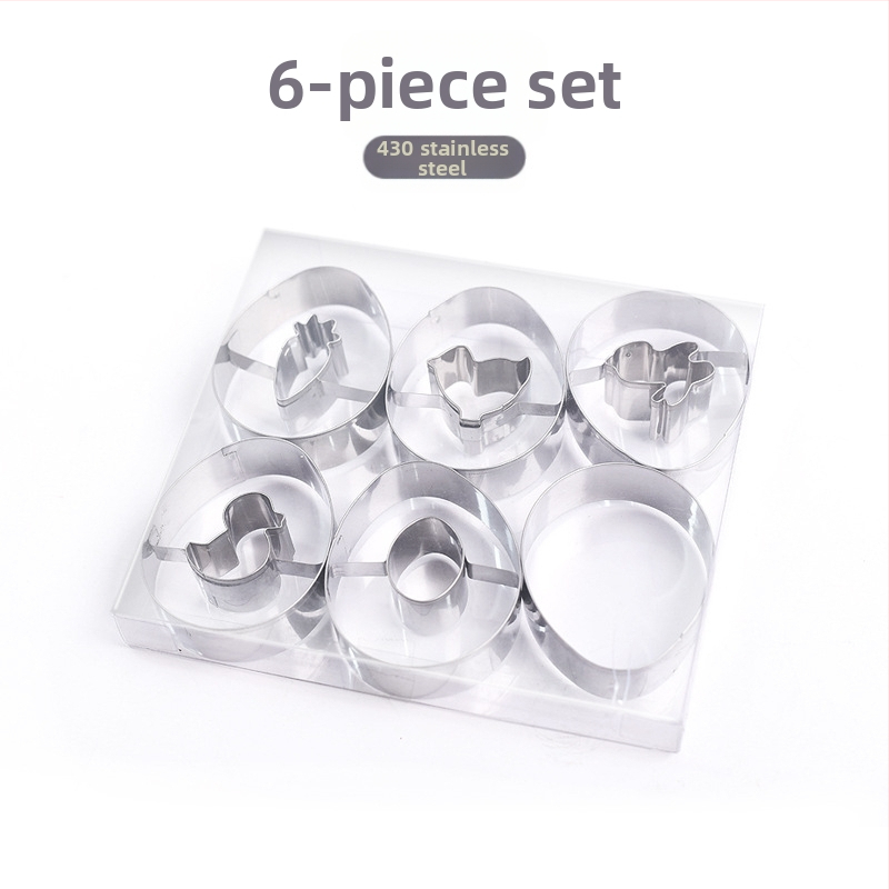 „Amazon“ 9 dalių Velykų zuikio glaisto sausainių formų rinkinys, mielas animacinių filmukų sausainių kepimo formų rinkinys