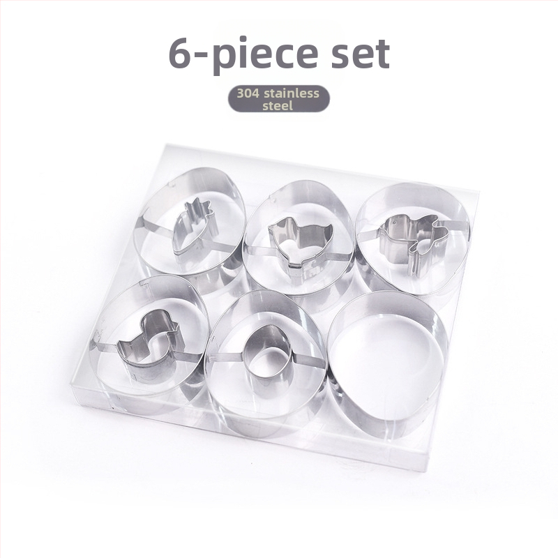 „Amazon“ 9 dalių Velykų zuikio glaisto sausainių formų rinkinys, mielas animacinių filmukų sausainių kepimo formų rinkinys