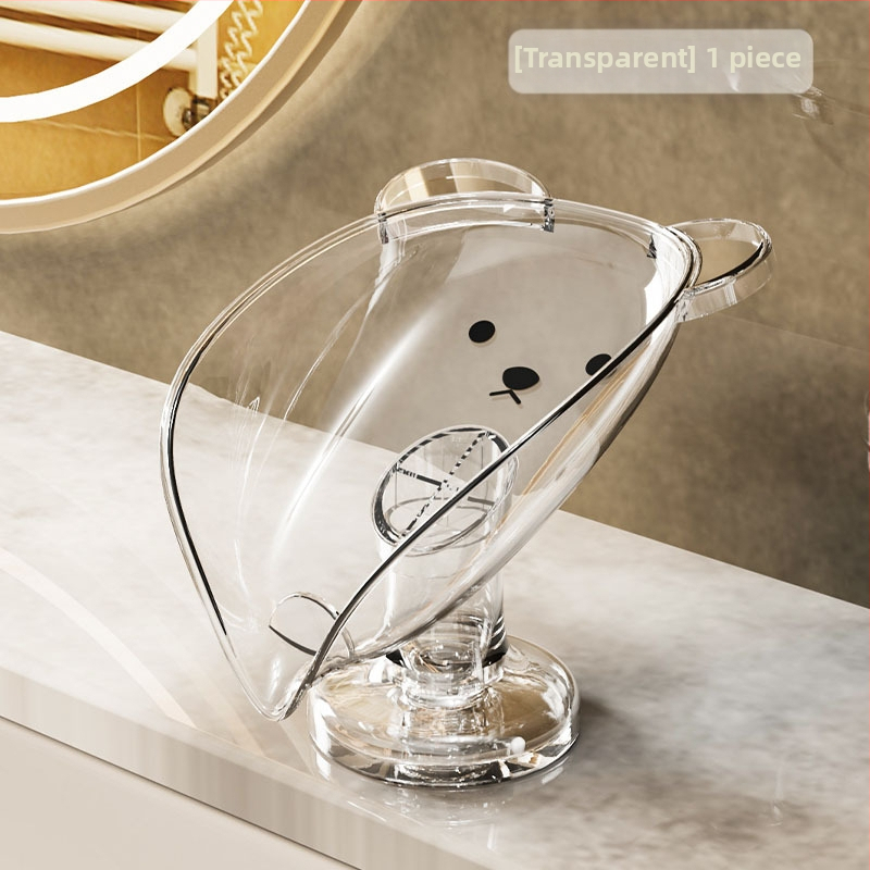 Σαπουνιέρα χωρίς τρυπάνι για πάγκο, οικιακή ελαφριά πολυτελής βεντούζα, σαπουνοθήκη μπάνιου, σαπουνοθήκη μπάνιου, ράφι αποθήκευσης μπάνιου