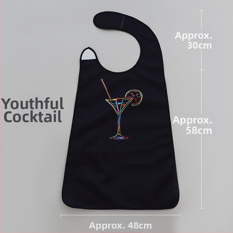 Лигавник за хранене за възрастни, устойчив на масло, устойчив на пръски, специален лигавник за гореща тенджера с ориз, персонализиран лигавник за възрастни, водоустойчив, моден гащеризон