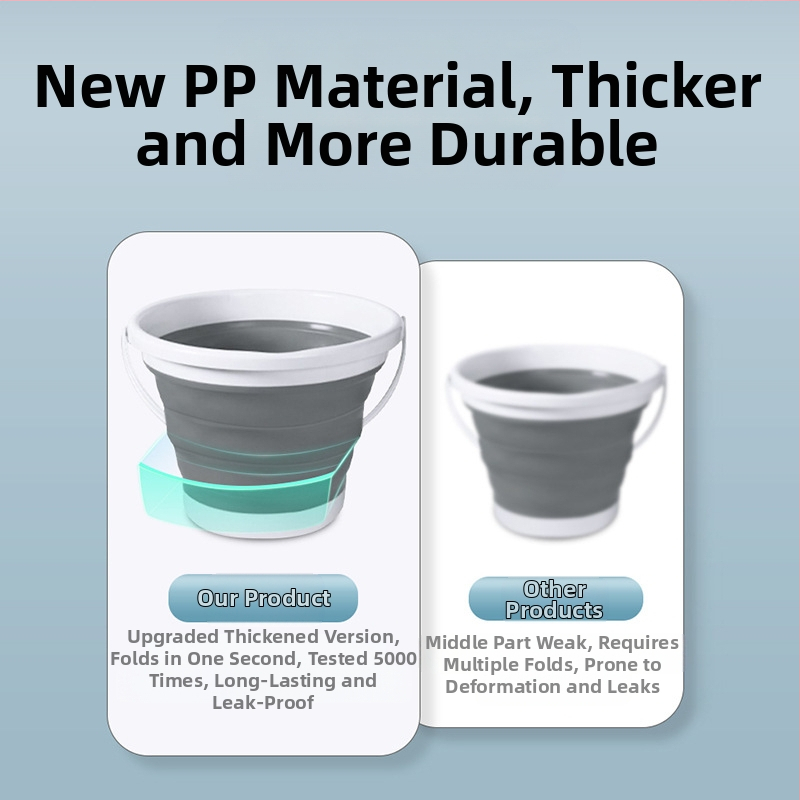 Сгъваема кофа, Сгъваема кофа за външна употреба, Кофа за риболов, Преносима телескопична кофа за съхранение в кола, Кофа за автомивка, Кофа за миене на художествени химикалки