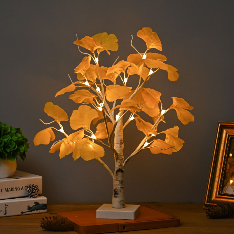 Tarpvalstybinis Velykų kiaušinis Helovinas Kalėdų dekoracija Naktinė lemputė Valentino diena Meilė Ginkmedžio lapų siūlų rutulys Maža medžio lempa