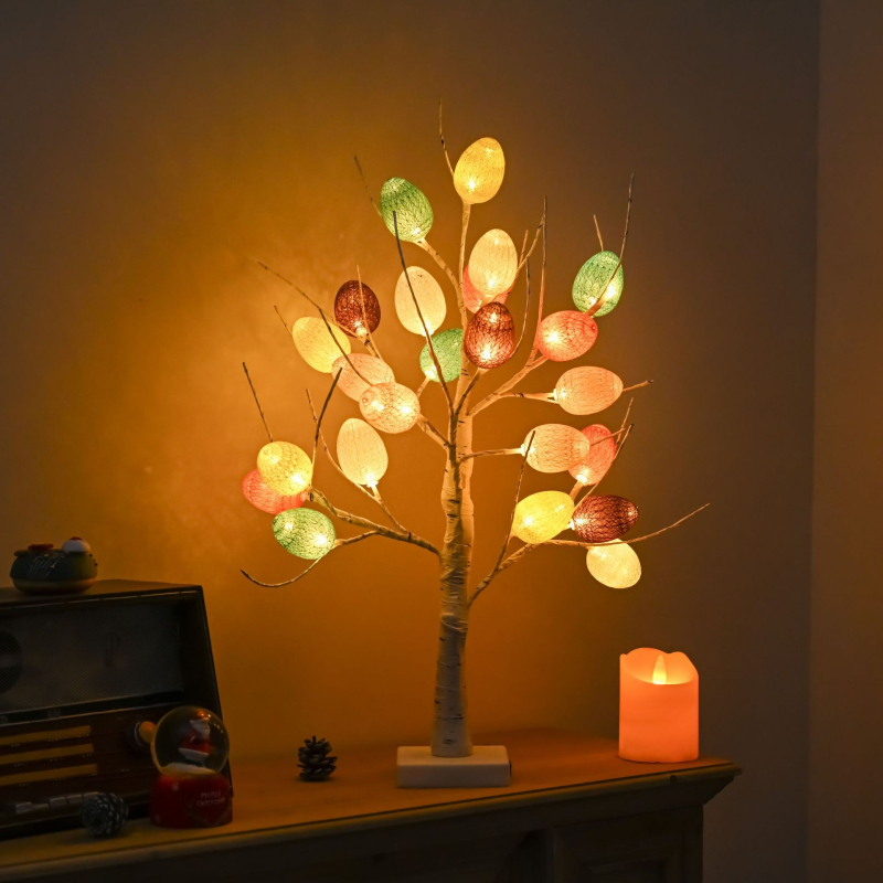 Tarpvalstybinis Velykų kiaušinis Helovinas Kalėdų dekoracija Naktinė lemputė Valentino diena Meilė Ginkmedžio lapų siūlų rutulys Maža medžio lempa