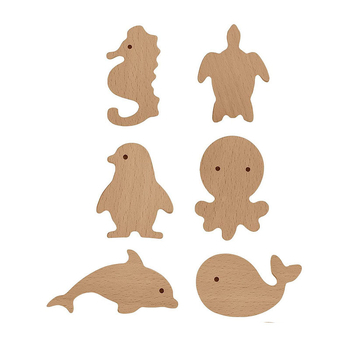 [Rankenos kablio gaminiai, seni klientai] Tvirtos medienos animacinių filmukų rankena, žvaigždė, mėnulis, debesys, dinozaurai, gyvūnai, be perforatoriaus