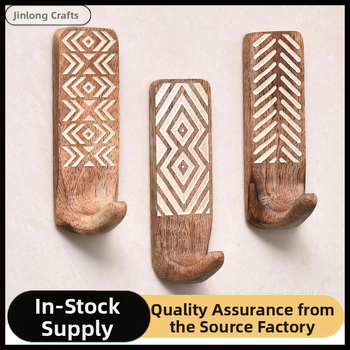 Masivna drvena kuka, drveni zidni stalak za pohranu, kućna kuka za vrata, veranda, spavaća soba, ukrasna kapuljača, vješalica za ključeve