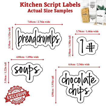 Piiriülene Amazon Temu Aliexpressi Xiyin Spice Label 136 tk läbipaistev veekindel toidu hoiustamine