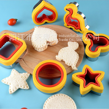 Taskuvõileiva lõikevorm võileiva-leiva vorm röstsaia küpsise vorm puu- ja köögivilja lõikenuga reljeefvormi komplekt