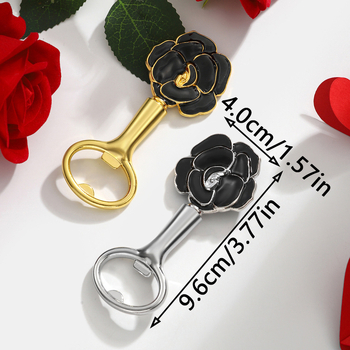 Ανοιχτήρι μπουκαλιών Rose για διασυνοριακή χρήση, μικρά δώρα για την ημέρα του Αγίου Βαλεντίνου, ανοιχτήρι μπουκαλιών μπύρας, ανοιχτήρι μπουκαλιών από κράμα ψευδαργύρου