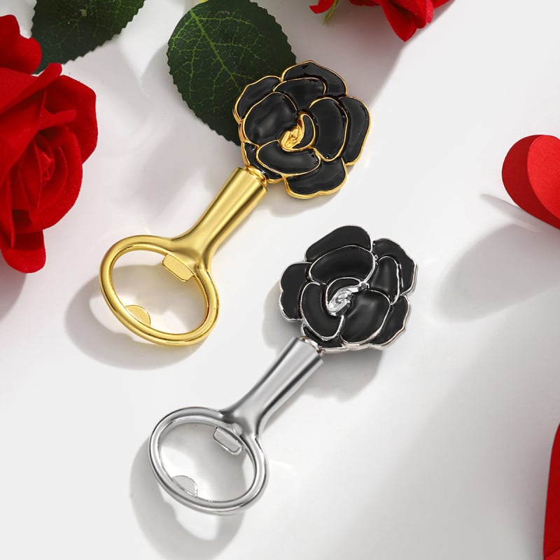 Deschizător de sticle cu trandafir transfrontalier, cadouri mici de Ziua Îndrăgostiților, petrecere de ziua de naștere, deschizător de sticle de bere, deschizător de sticle din aliaj de zinc
