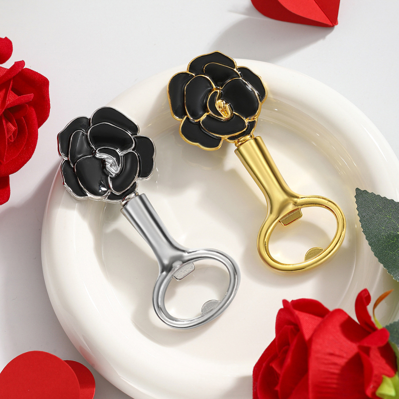 Deschizător de sticle cu trandafir transfrontalier, cadouri mici de Ziua Îndrăgostiților, petrecere de ziua de naștere, deschizător de sticle de bere, deschizător de sticle din aliaj de zinc