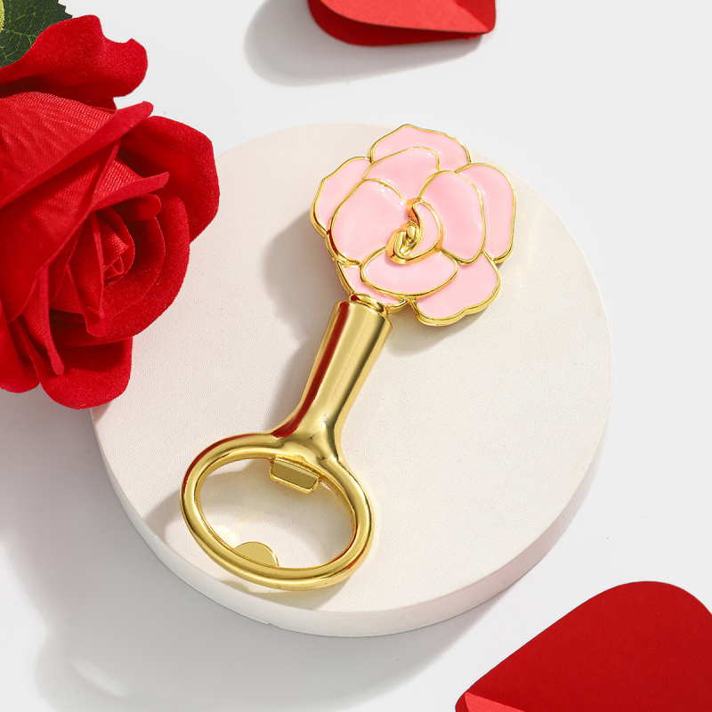 Deschizător de sticle cu trandafir transfrontalier, cadouri mici de Ziua Îndrăgostiților, petrecere de ziua de naștere, deschizător de sticle de bere, deschizător de sticle din aliaj de zinc