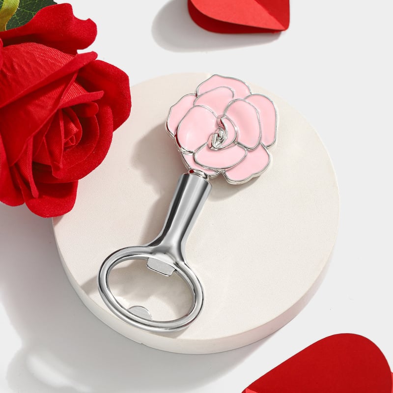 Deschizător de sticle cu trandafir transfrontalier, cadouri mici de Ziua Îndrăgostiților, petrecere de ziua de naștere, deschizător de sticle de bere, deschizător de sticle din aliaj de zinc