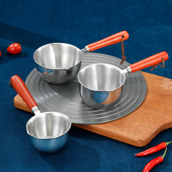 316 nerūdijančio plieno aliejaus purslų puodas buitiniam papildomam maisto pieno puodui virtuvėje karšto aliejaus puodas aliejui virti mini aliejaus purslų puodas