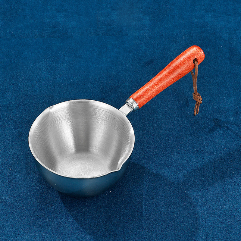 316 nerūdijančio plieno aliejaus purslų puodas buitiniam papildomam maisto pieno puodui virtuvėje karšto aliejaus puodas aliejui virti mini aliejaus purslų puodas