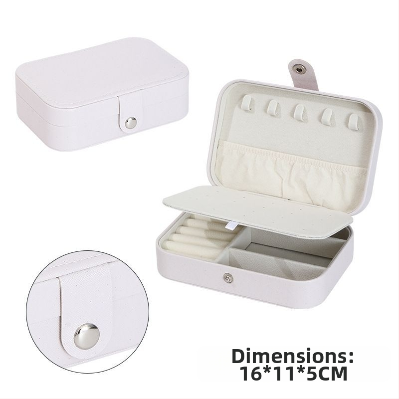 Преносима кутия за бижута, голям капацитет, многофункционална в европейски стил за пръстени, колиета, обеци, дамска кутия за съхранение на бижута