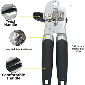 Amazon Ανοιχτήρι κονσερβών από ανοξείδωτο χάλυβα για οικιακή κουζίνα Ισχυρό ανοιχτήρι καπακιού Ανοιχτήρι μπουκαλιών Ανοιχτήρι κονσερβών που εξοικονομεί εργασία Ανοιχτήρι κονσερβών μαχαίρι Ανοιχτήρι κονσερβών