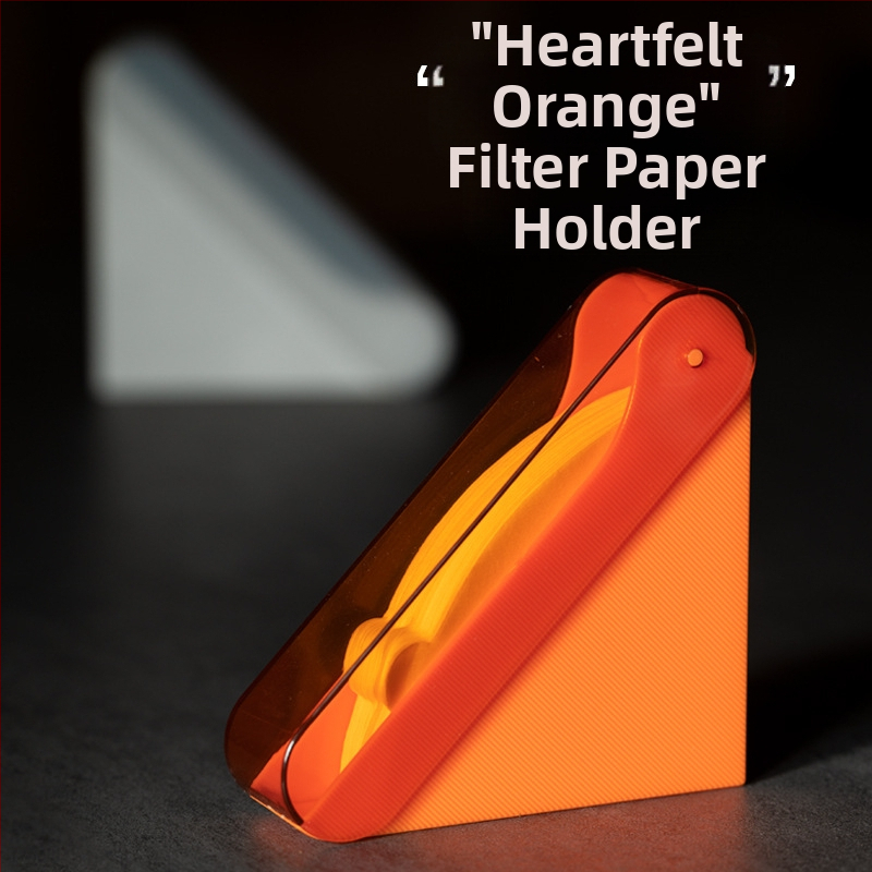 Безплатна доставка Акрилна прахоустойчива кутия за филтърна хартия за кафе, ръчно измита, кутия за съхранение, висящ държач за филтърна хартия за уши v60, ветрилообразна универсална