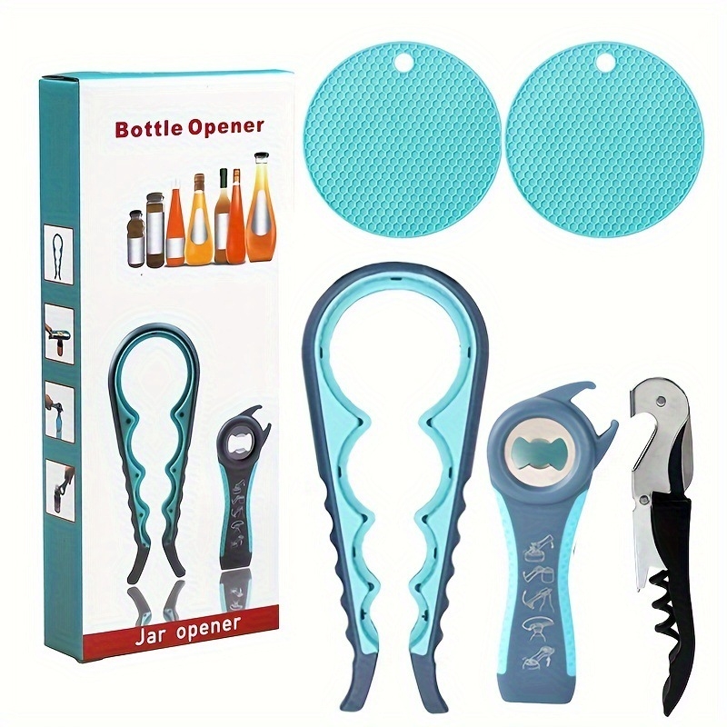na zalihi Višenamjenski zadebljani otvarač za konzerve četiri u jednom Otvarač za boce pet u jednom Otvarač za boce crnog vina 5 dijelova