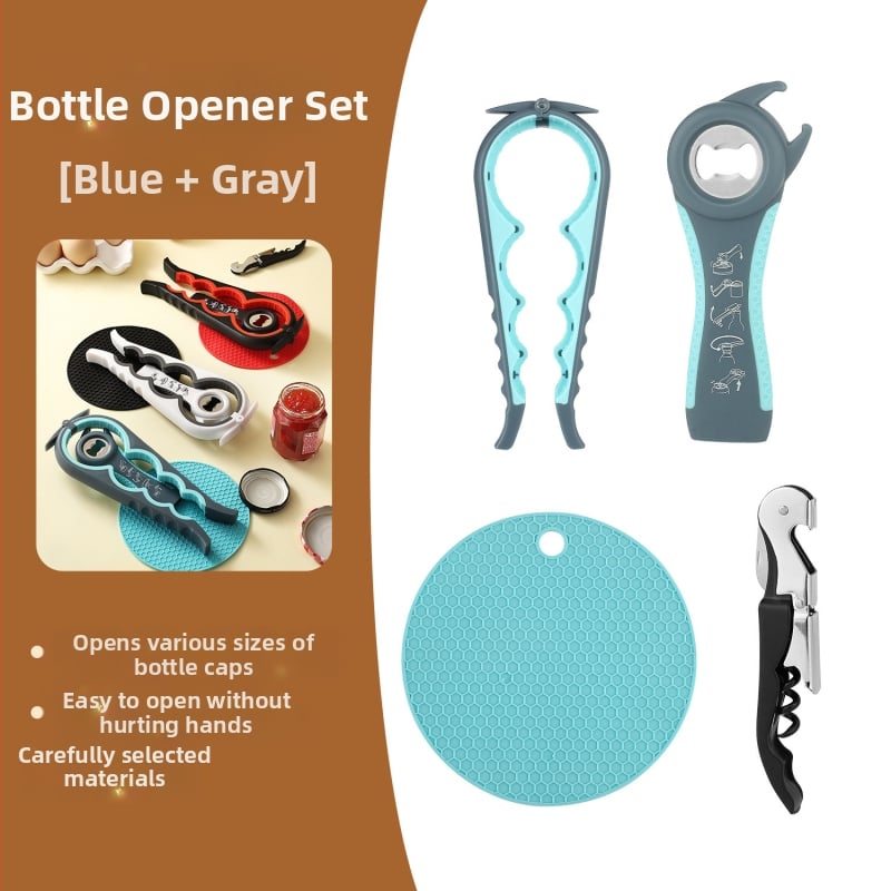 na zalihi Višenamjenski zadebljani otvarač za konzerve četiri u jednom Otvarač za boce pet u jednom Otvarač za boce crnog vina 5 dijelova